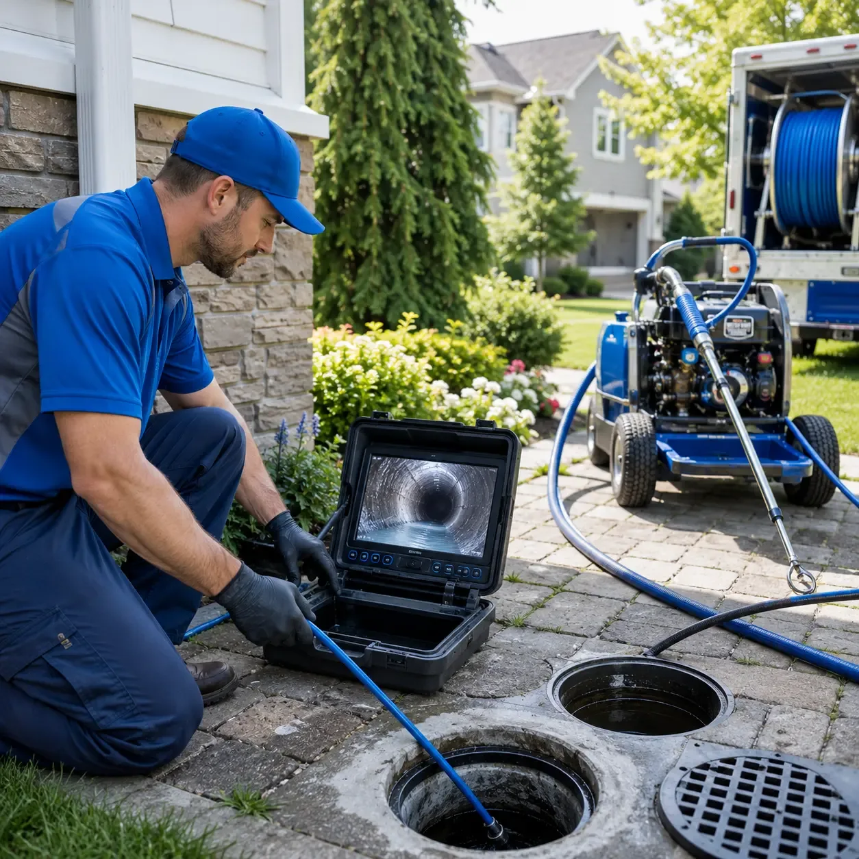 Outdoor drain cleaning professionals serving Mikana, WI