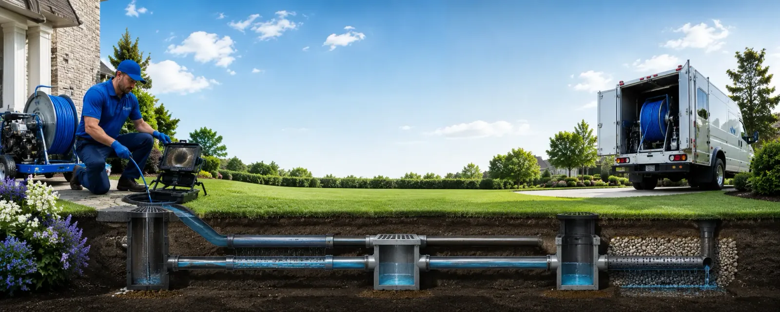 Outdoor drain cleaning information for Mikana, WI